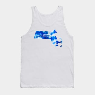 Tie Dye Emmanuel College Boston Tank Top